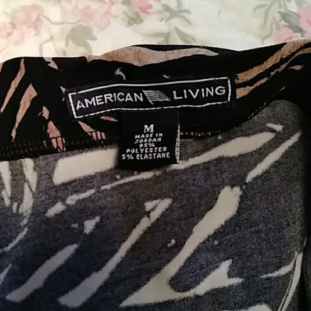 American Living Brown and black abstract skirt - Picture 6 of 6
